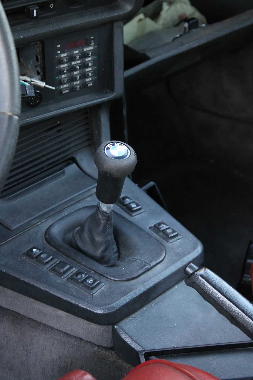 The 635’s gear shifter and center console